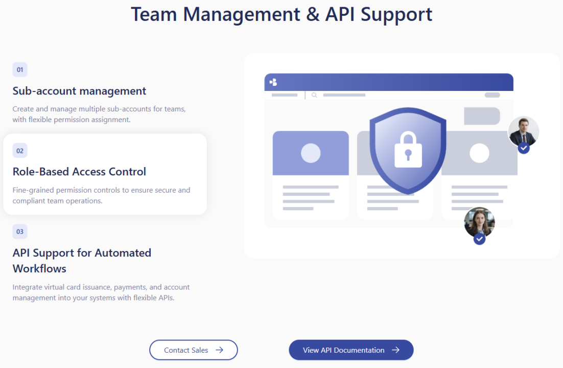 Manage teams with sub-accounts, role-based permissions, and API support for automated workflows.